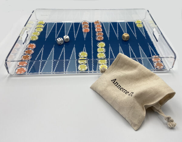 Plateau de backgammon en plexi