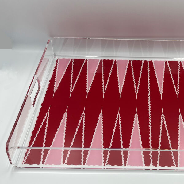 Plateau backgammon rouge / rose